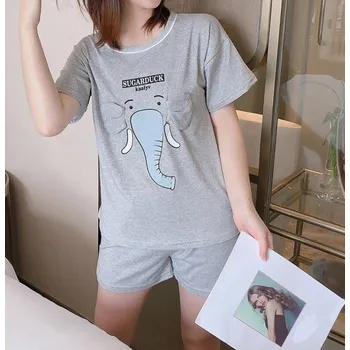 Dámské noční prádlo Dámské pyžamo P2649 šedá L