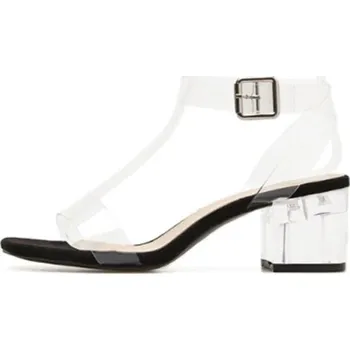 Dámské sandále Dámské sandály s průhledným podpatkem černá 35