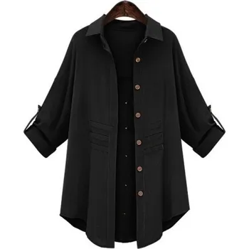 Dámská košile Dámská košile P2219 černá XL