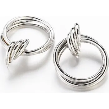 Šperk Dámské visací náušnice G243 stříbrná