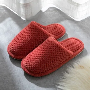 Pánské pantofle Bavlněné domácí pantofle červená 37