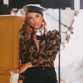 Dámská halenka Dámská blůza se vzorem A182 XS