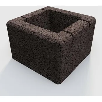 Plot Betonová plotová tvárnice GARDELOT® sloupová 30x30 GRL 30/30/20 hrubý povrch tmh