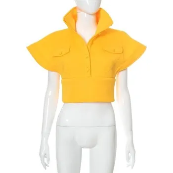 Dámská vesta Dámská vesta P1445 žlutá S