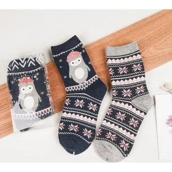 Dárková krabička Dámské ponožky s vánočními motivy - 2 páry 1