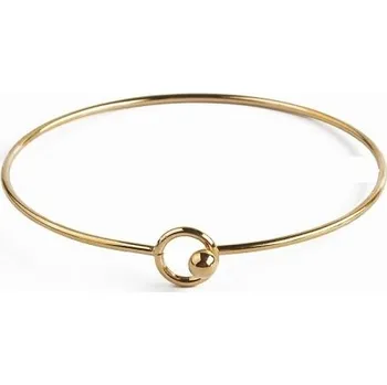 Náramek Dámský pevný náramek H513 zlatá 55 mm