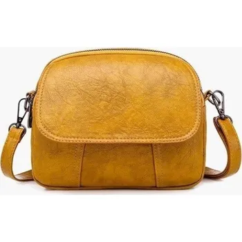 Kabelka Dámská crossbody kabelka M775 tmavě žlutá