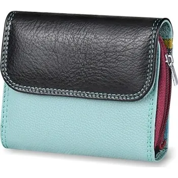 Peněženka Dámská kožená mini peněženka M560 tyrkysová