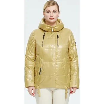 Dámská casual bunda Dámská přechodná bunda P2336 zlatá XL