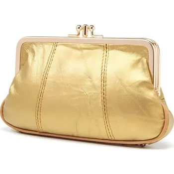 Kabelka Dámské kožené psaníčko M383 zlatá