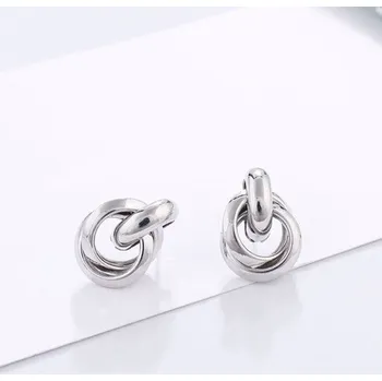 Náušnice Dámské visací náušnice G1126 stříbrná