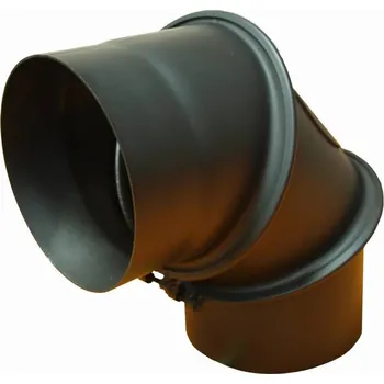 Kouřovod Koleno černé nastavitelné 130/0-90°