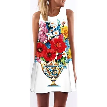 Dámské šaty Dámské letní šaty s potiskem A740 M 9