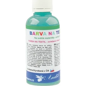 Speciální výtvarná barva Barva na textil 50g - 18. TYRKYSOVÁ