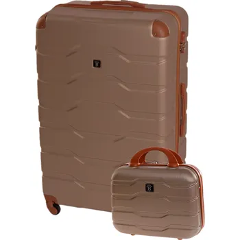 Cestovní kufr BERTOO Firenze - champagne set 2v1 3XL