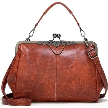 Kabelka Dámská kožená kabelka M817 hnědá