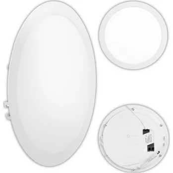 24W LED Stropní Svítidlo Stropní Svítidlo kulatý panel PRO ZAPUŠTĚNOU MONTÁŽ, IP20 NAPÁJECÍ ZDROJ