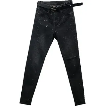 Dámské džíny Dámské džíny s kamínky XS