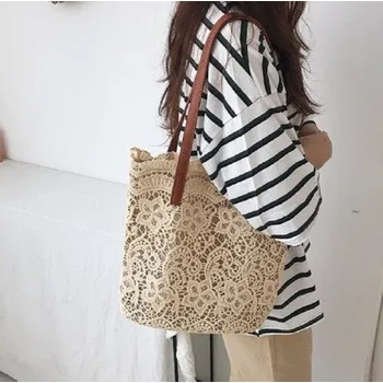 Kabelka Dámská krajková kabelka béžova