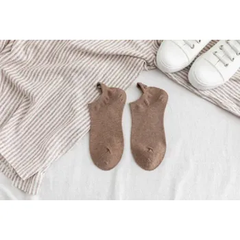 Dámské ponožky Dámské ponožky s vtipnou výšivkou hnědá