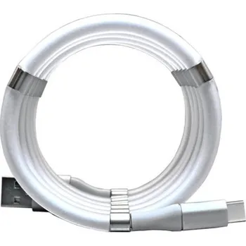 Datový kabel Datový USB kabel s magnety bílá 90 cm 2