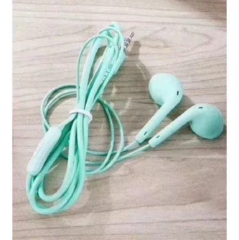 Sluchátka Basová sluchátka 3.5mm jack zelená