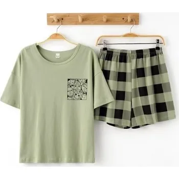 Dámské pyžamo Dámské pyžamo P2664 armádní zelená L