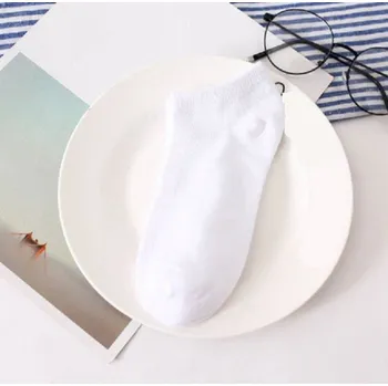 Dámské ponožky Dámské barevné kotníkové ponožky - 10 párů bílá