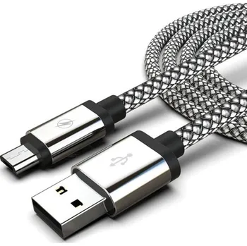 Datový kabel Datový kabel USB na Micro USB K514 stříbrná 1 m
