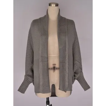 Dámský pletený cardigan A2201 tmavě šedá