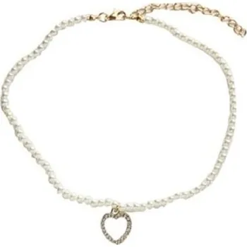 Náhrdelník Dámský perlový náhrdelník se srdcem D274