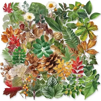 samolepka Samolepky se zeleným listem