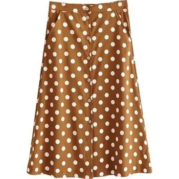 Dámská sukně Dámská midi sukně s puntíky S