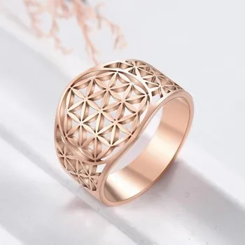 Prsten Dámský prstýnek s květinami D2632 starorůžová 7