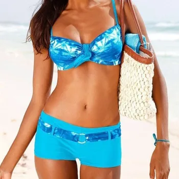 Dámské plavky Dámské bikiny P929 modrá M