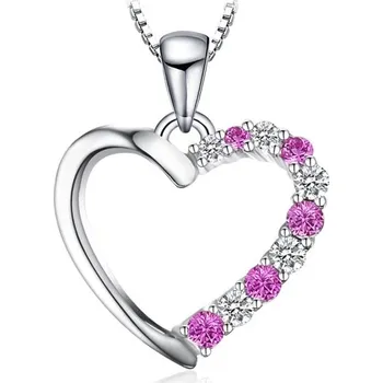 Přívěsek Dámský přívěsek safírové srdce