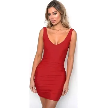 Dámské šaty Dámské mini šaty Chelsea červená M