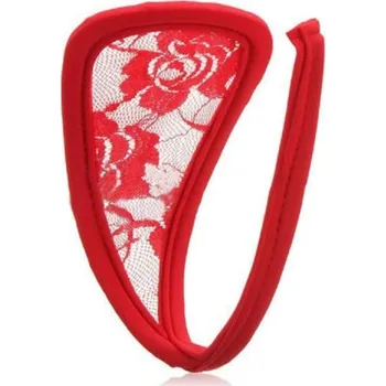 Dámské spodní prádlo Dámská samodržící C-string tanga červená