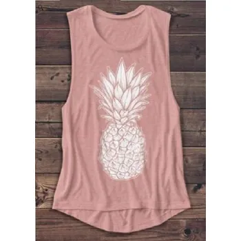 Dámské tílko s potiskem ananasu L