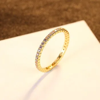 Prsten Dámský prstýnek D1831 zlatá 6