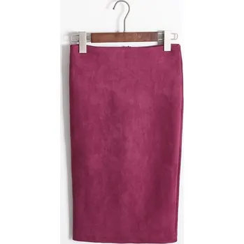 Dámská sukně Dámská úzká sukně J3261 vínová L