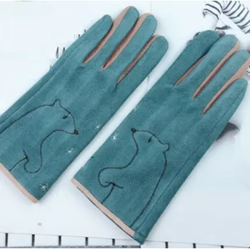 Rukavice Dámské zimní rukavice s kočkou A2 2