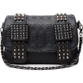 Kabelka Dámská crossbody kabelka s lebkami