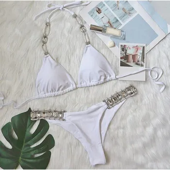 Dámské plavky Dámské bikiny s kamínky L 3