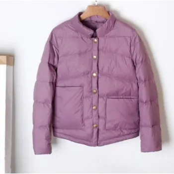 Dámská casual bunda Dámská přechodná bunda P1684 světle fialová XS