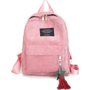 Sportovní batoh Dámský batoh s přívěskem růžová