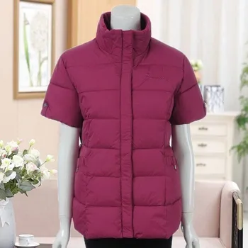 Dámská vesta Dámská vesta s krátkým rukávem P2394 vínová L