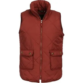 Dámská vesta Dámská prošívaná vesta P1415 cihlová M