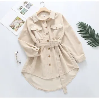 Dámský kabát Dámský kabát P1369 béžova L