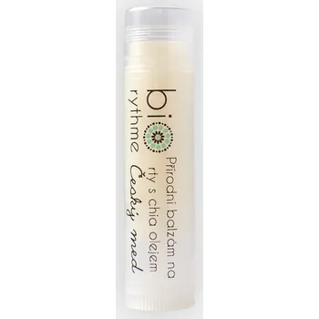 Péče o rty Biorythme přírodní balzám na rty s chia olejem (Příchuť: Český med)